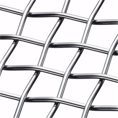 Filtração de pedreira 304 316 de aço inoxidável anti-corte de malha de arame frisado tecido liso SS tela de rede de metal tecido de segurança para reforço de concreto
