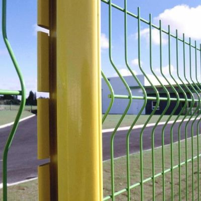 Panéis de vedação de malha de arame 3D galvanizados curvos e soldados