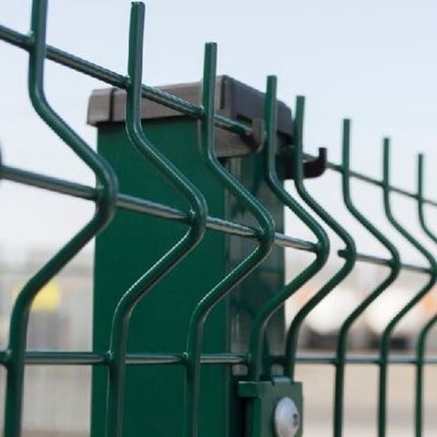 Eco Amigável Decorativo 4mm Wire 3d Curved Fence Panel RAL Cores