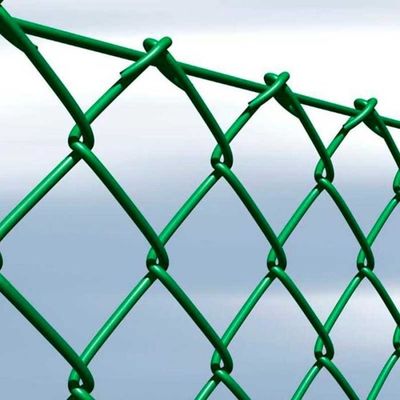 Fixação de vedação de ligação de cadeia de PVC verde ecológica Estética 1-2,4 m de altura