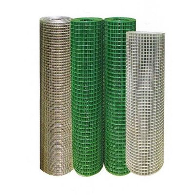 Rede de aço inoxidável revestida de PVC verde soldada de aço inoxidável abertura 1/2 