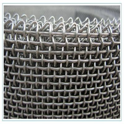 Weave liso frisado de aço inoxidável da rede de arame galvanizado para a tela de mineração para a grade do bbq