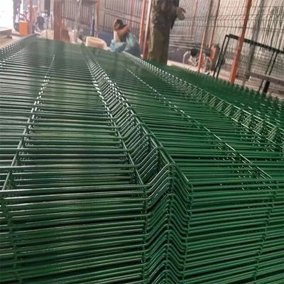 Venda Quente em pó revestido Agricultura Rede Verde 3D Soldado Rede de Arame Fermado Painel