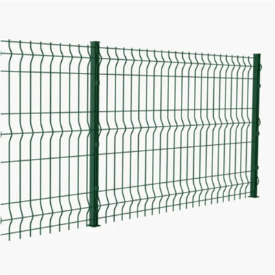 Parede de perímetro revestida de PVC vedação de malha de arame 3D dobrado vedação de malha de arame soldado