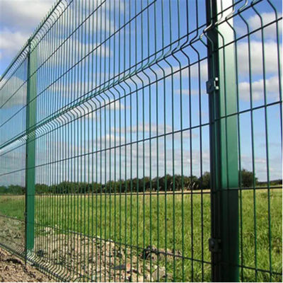 Recinto de malha de fios galvanizados revestidos de PVC Euro 3 mm - 6 mm Resistência à corrosão