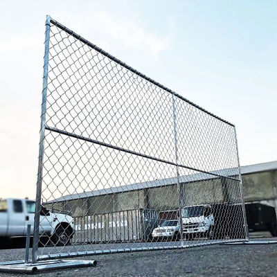 8 pés de parede de limite galvanizado a quente mergulhado vedação de ligação de cadeia para a indústria