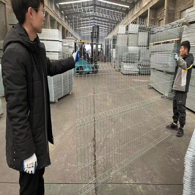4mm Diâmetro de fio 50 X180mm Cercas curvas 3d para parede de fronteira
