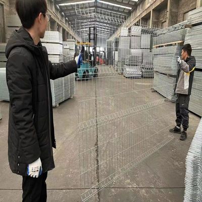 0.6m - 3,0m Alturas Cercas galvanizadas 3d curvas para painéis de cercas de playground