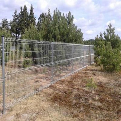 4 pés de fio de ferro galvanizado 3d cerca curva para estação de pedágio