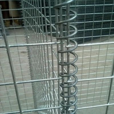 Em estoque Galfan revestido construção de parede de gabião cesta de malha soldada jaula de pedra para gabion malha para construção de parede de gabião