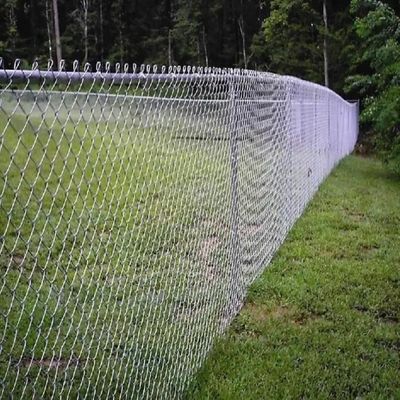 Hdg 50g/M2 Metal Galvanizado Chain Link vedação para estrada de ferro