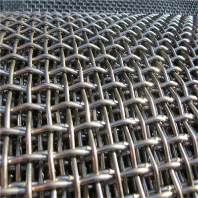 Mn65 Peneira vibratória 2 3 4 6 8 10 Malha 8mm 9,5mm Rede de arame frisada de aço inoxidável para mineração de pedreiras