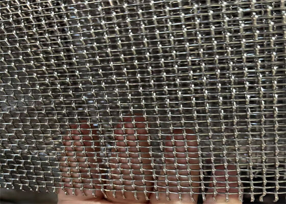 Rede de arame frisada de aço inoxidável 304 316L com abertura 10x10 com resistência à corrosão para suporte de churrasqueira e processamento personalizado
