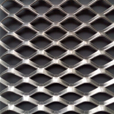 Fornecimento da fábrica de Anping 4*8ft aço/alumínio elevado diamante plano rede metálica expandida
