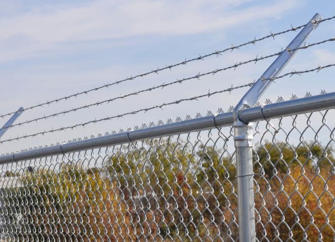 100ft 50ft 8ft 6 Ft Galvanizado Chain Link Fence Rolls 2.0mm Cyclone Mesh Fencing 4