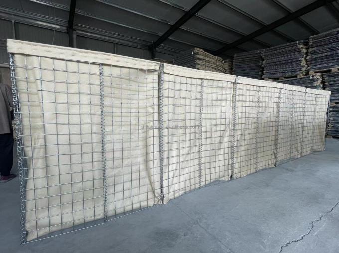 Carga pesada Mil1 Mil7 Hesco Bastion Barrier Sacos de areia Furo hexagonal 3