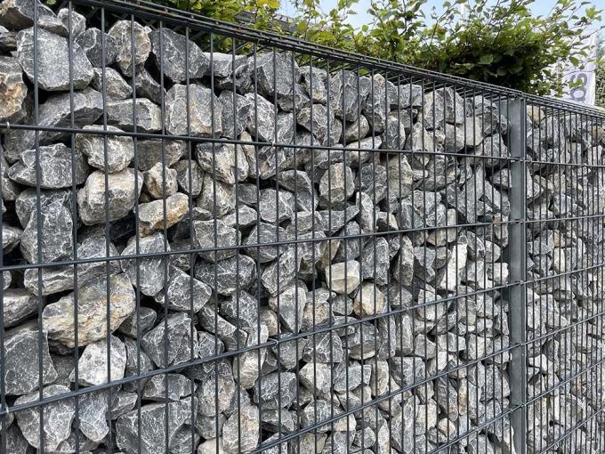 Cadeia de pedra de gavi&atilde;o de caixa de jardim de gavi&atilde;o revestida de zinco contra ferrugem 11