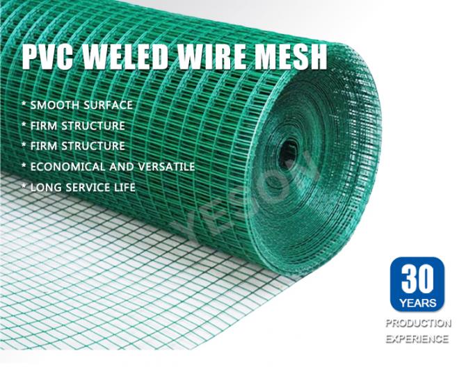 0.5mm-14mm pl&aacute;stico PVC Welded Wire Mesh Rolls dur&aacute;vel Pet Cage Wire Mesh 0