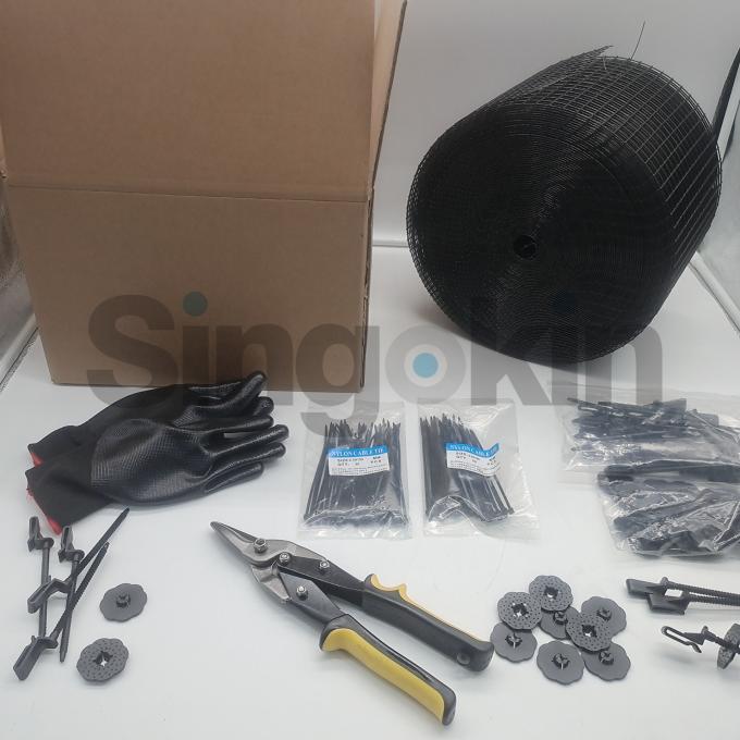 Pvc Soldado Malha Painel Solar P&aacute;ssaro Kit de prote&ccedil;&atilde;o de fio de prova de pombos rede para painel solar 5