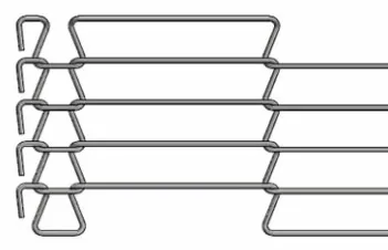 1.0mm-3.0mm Cintura transportadora de malha de a&ccedil;o inoxid&aacute;vel para forno de forno 1