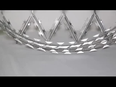 Bto-22 450 mm Concertina galvanizado Razor Barbed Wire Barbed Razor Wire