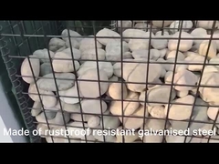 Gabion Basket Mesh Galvanizado Caixa de Gabion Soldada 2*1*1 Caixa de Pedra de Malha Soldada
